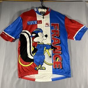 Vintage Giordana Looney Tunes Pepe Le Pew France Cycling Jersey Mens Large Italy